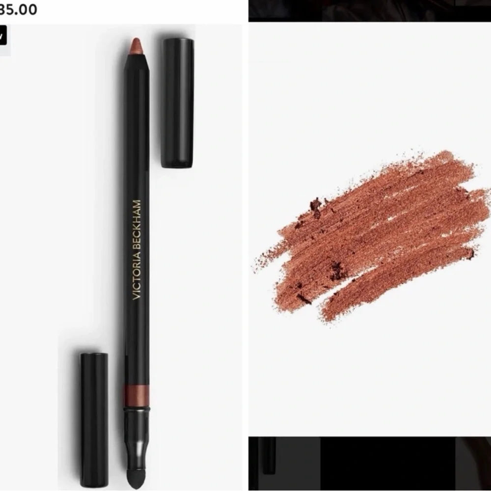 Victoria Beckham Satin Kajal Jewel Liner Duo — Gold Lamé & Copper
